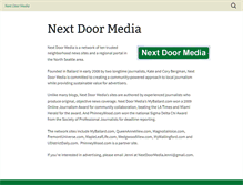 Tablet Screenshot of nextdoormedia.com